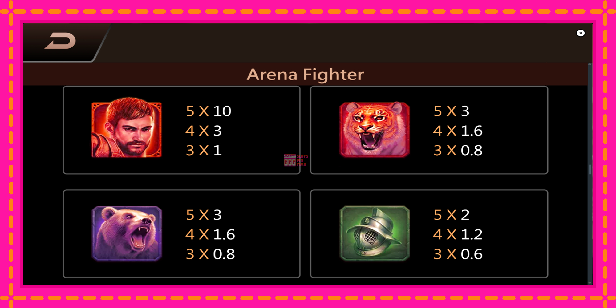 Slot machine Arena Fighter gratuitamente, immagine 6