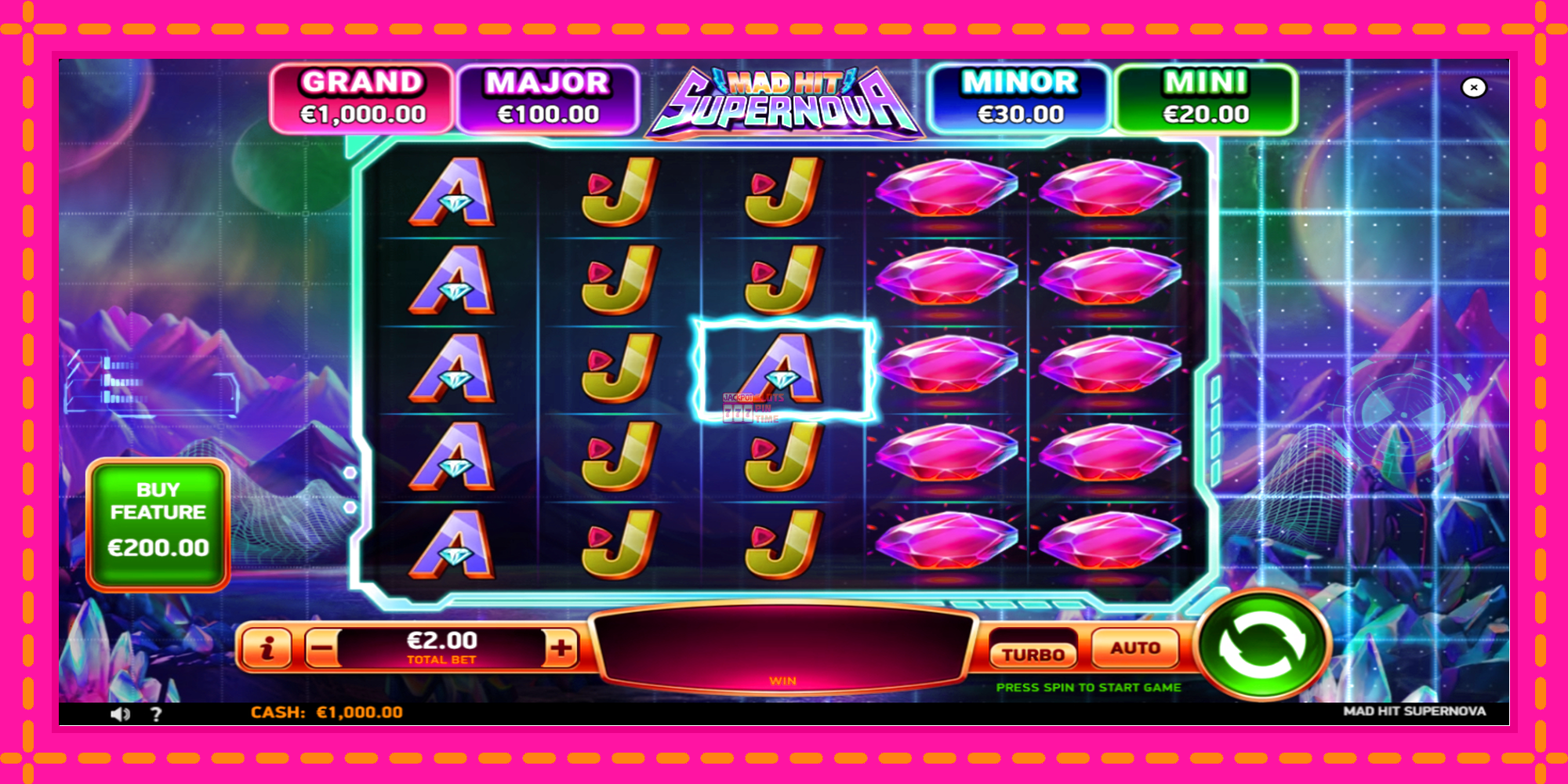 Slot machine Mad Hit Supernova gratuitamente, immagine 2