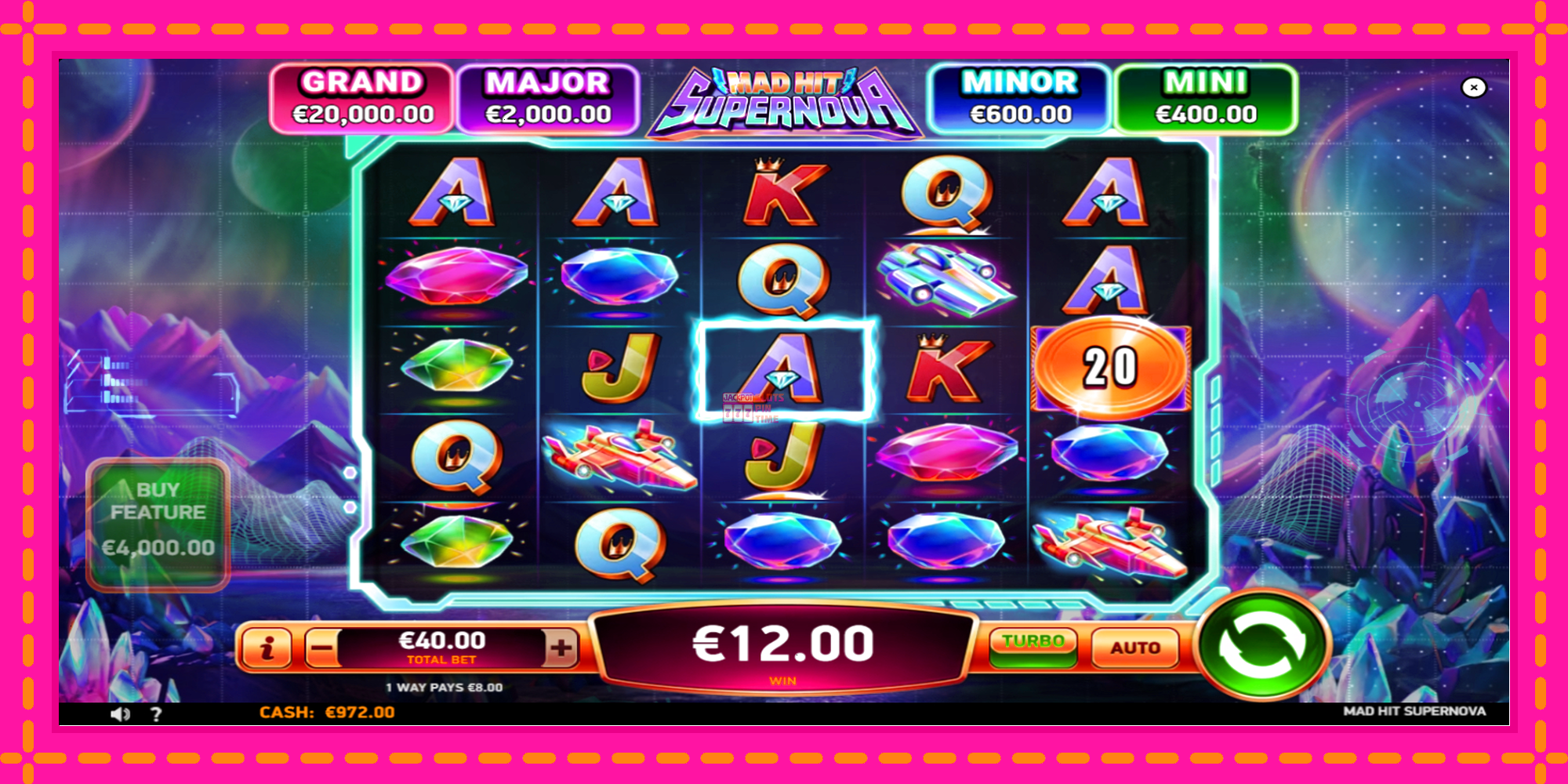 Slot machine Mad Hit Supernova gratuitamente, immagine 3