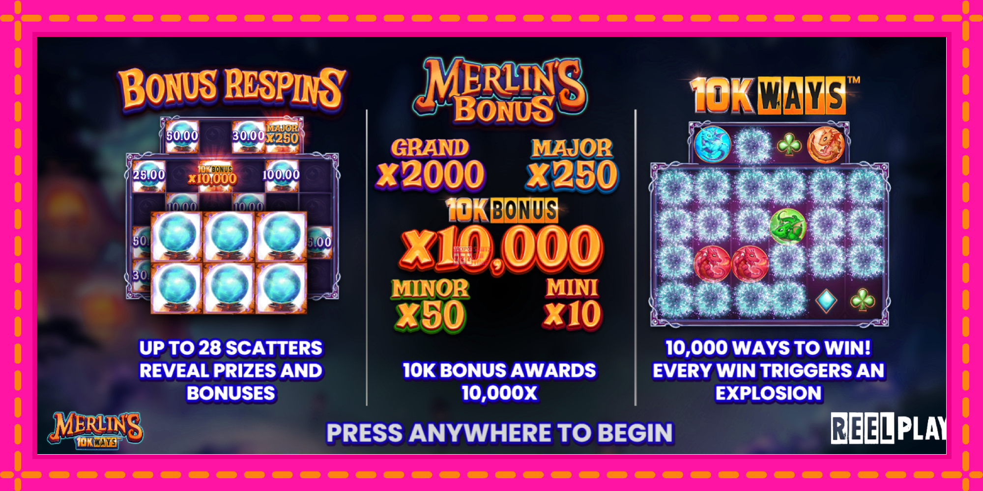 Slot machine Merlins 10k Ways gratuitamente, immagine 1