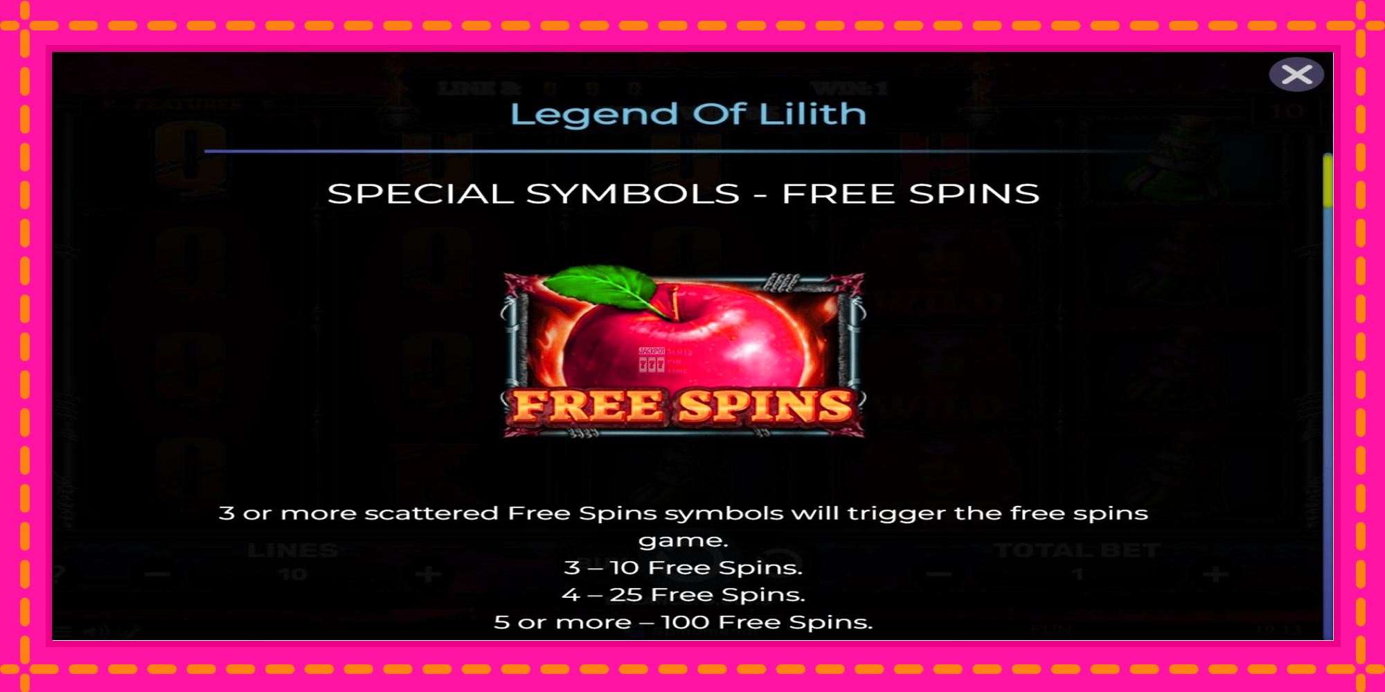 Slot machine Legend of Lilith gratuitamente, immagine 4