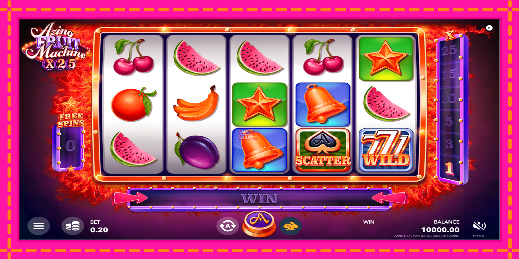 Slot machine Azino Fruit Machine x25 gratuitamente, immagine 2