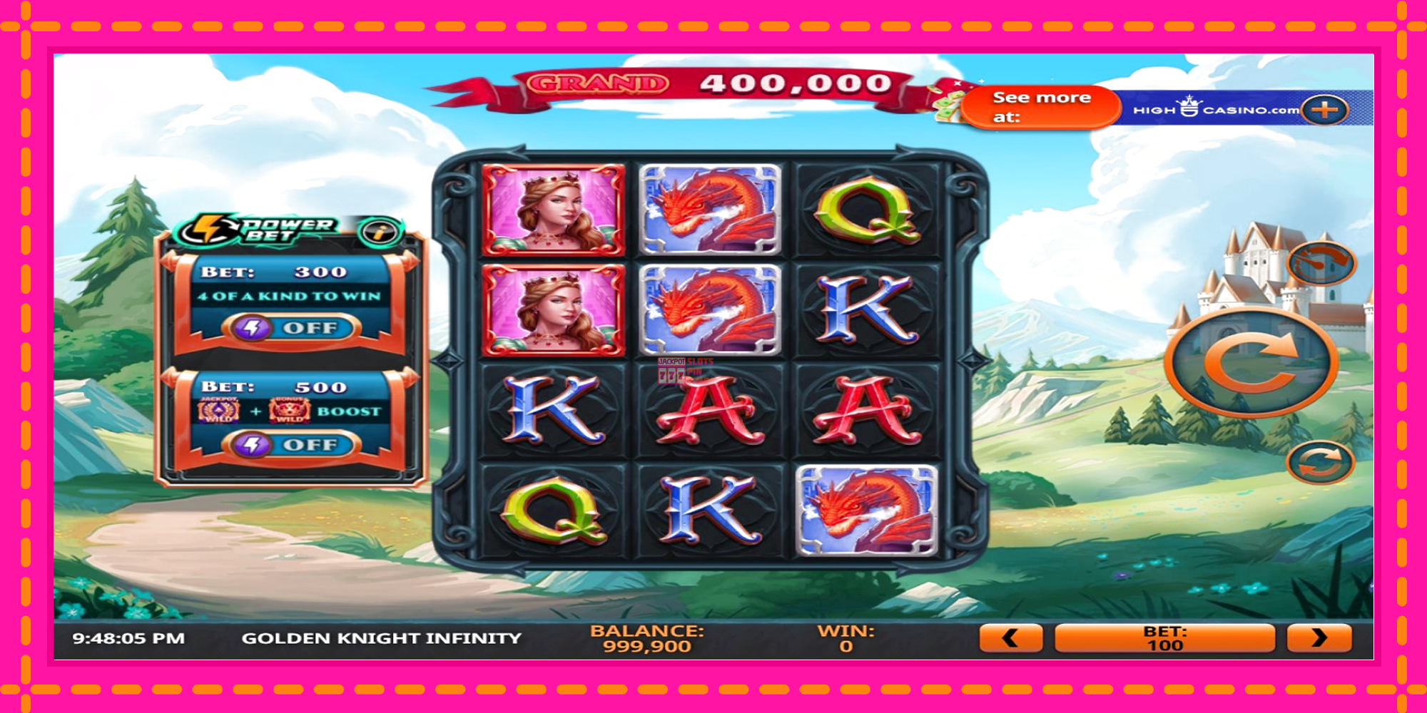 Slot machine Golden Knight Infinity gratuitamente, immagine 1