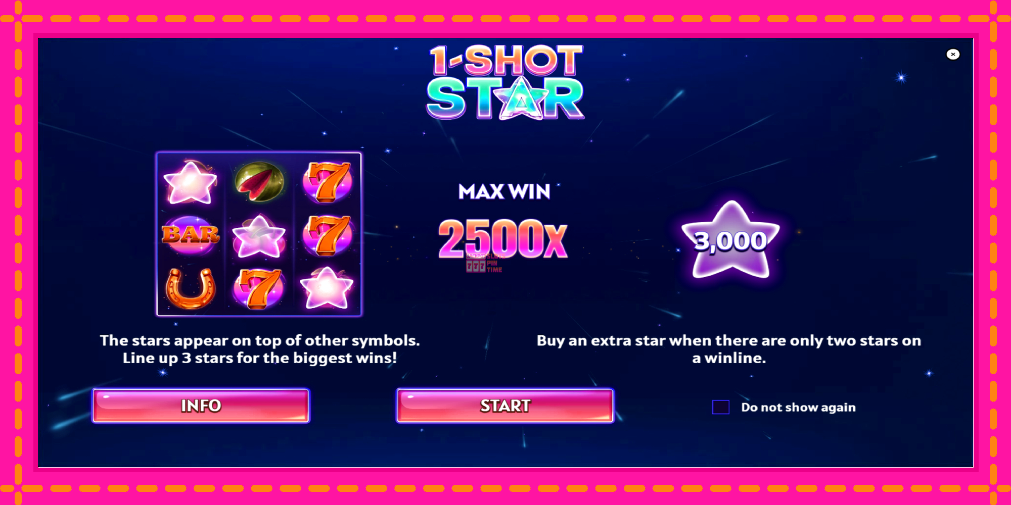 Slot machine 1-Shot Star gratuitamente, immagine 1