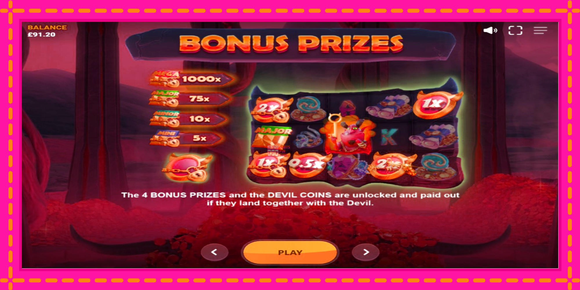 Slot machine Play with the Devil gratuitamente, immagine 5