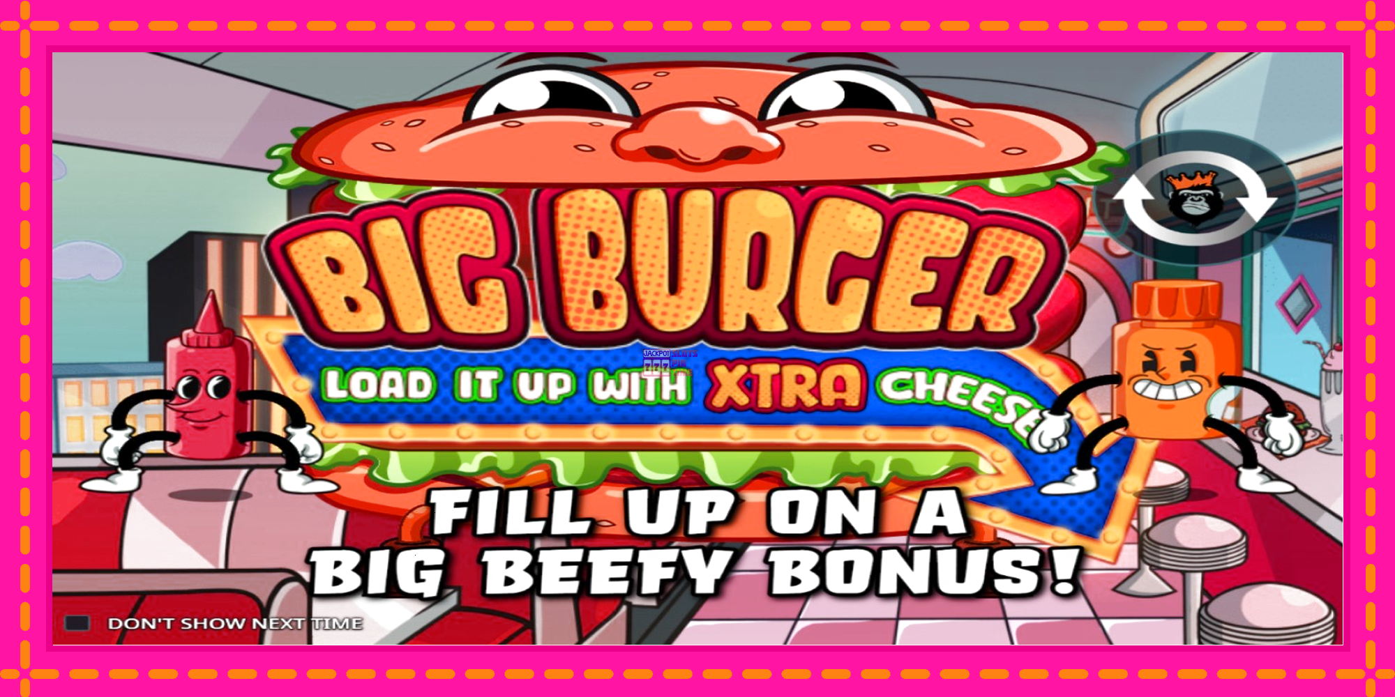 Slot machine Big Burger Load it up with Xtra Cheese gratuitamente, immagine 1