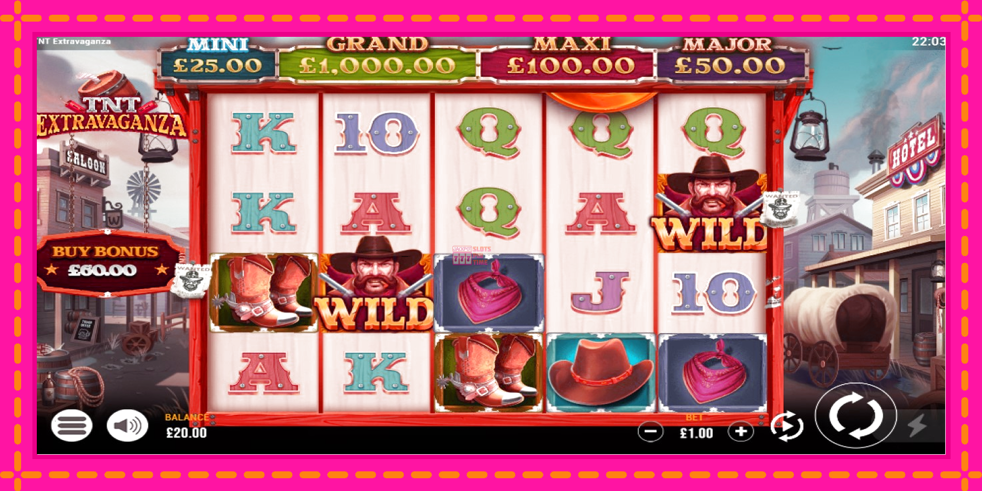 Slot machine TNT Extravaganza gratuitamente, immagine 3