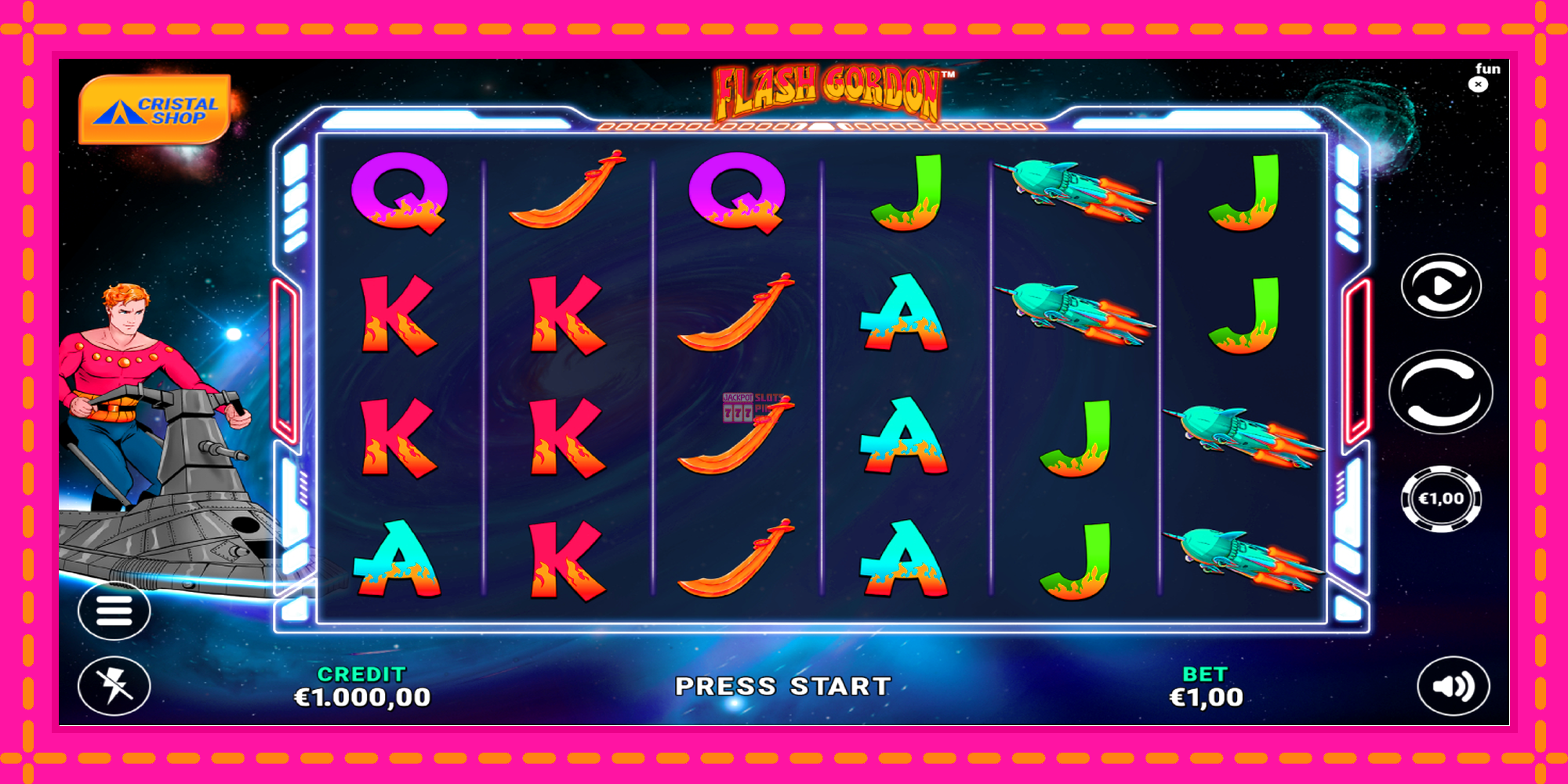 Slot machine Flash Gordon gratuitamente, immagine 2