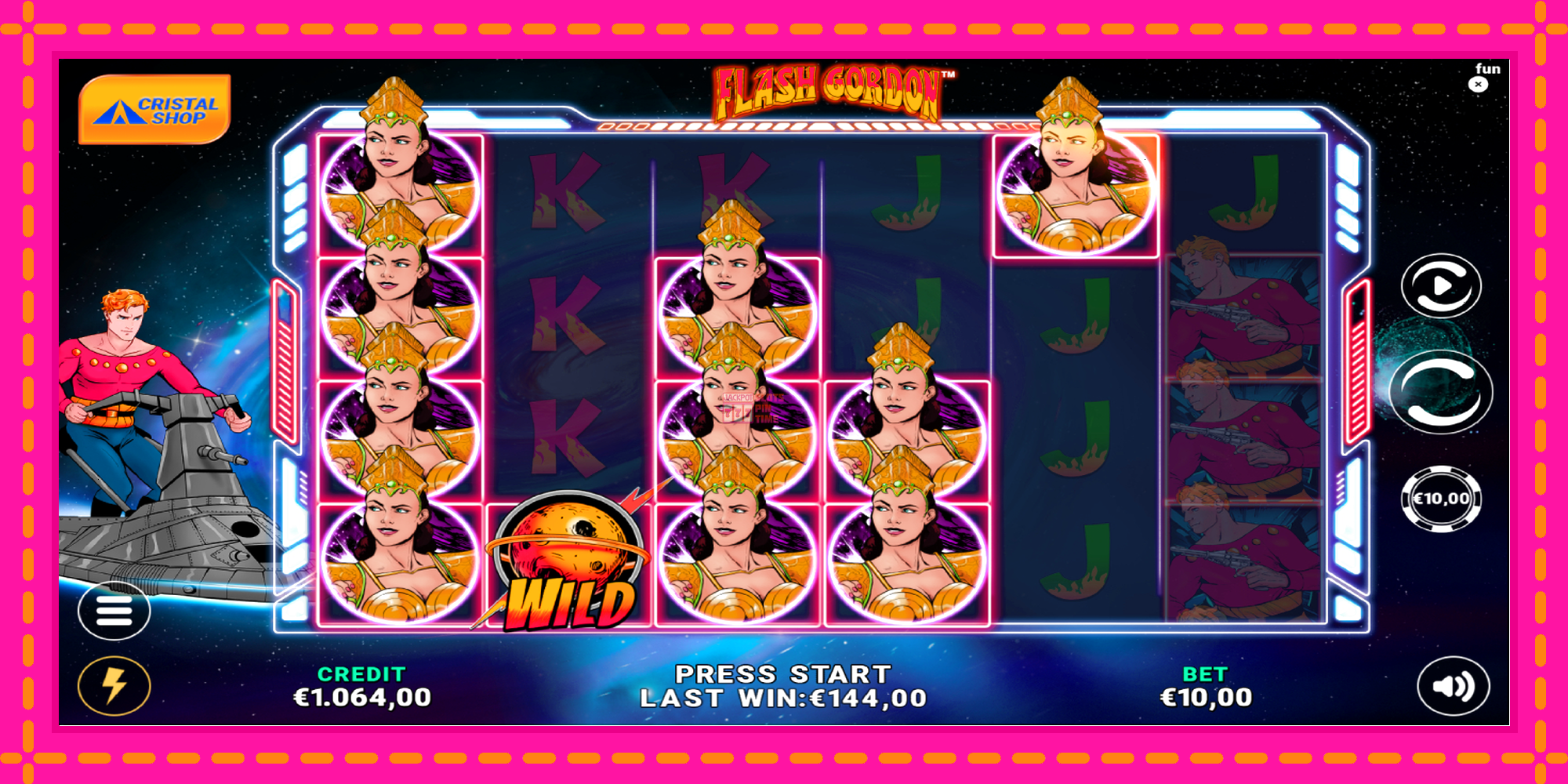 Slot machine Flash Gordon gratuitamente, immagine 3