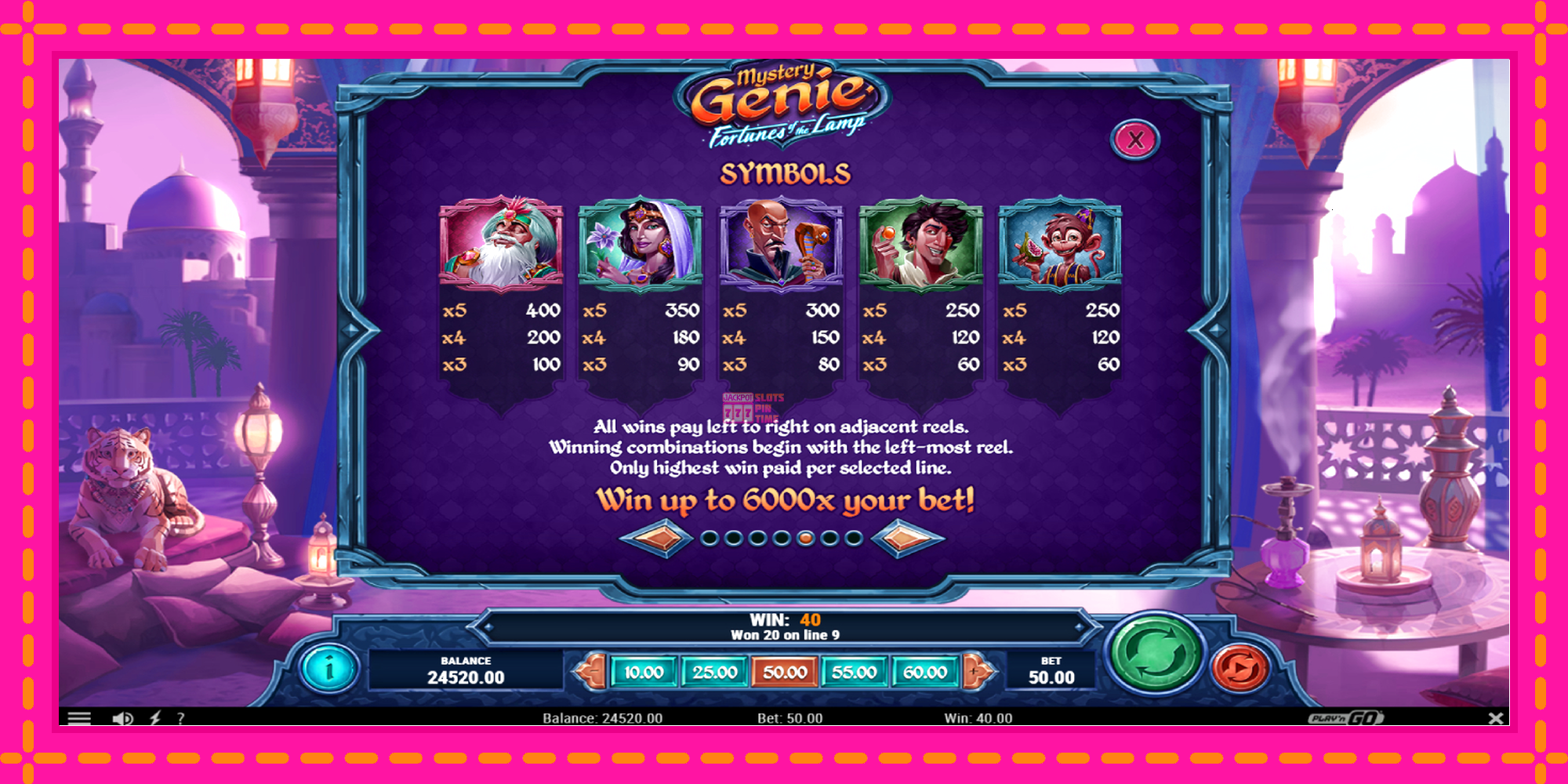 Slot machine Mystery Genie Fortunes of the Lamp gratuitamente, immagine 6