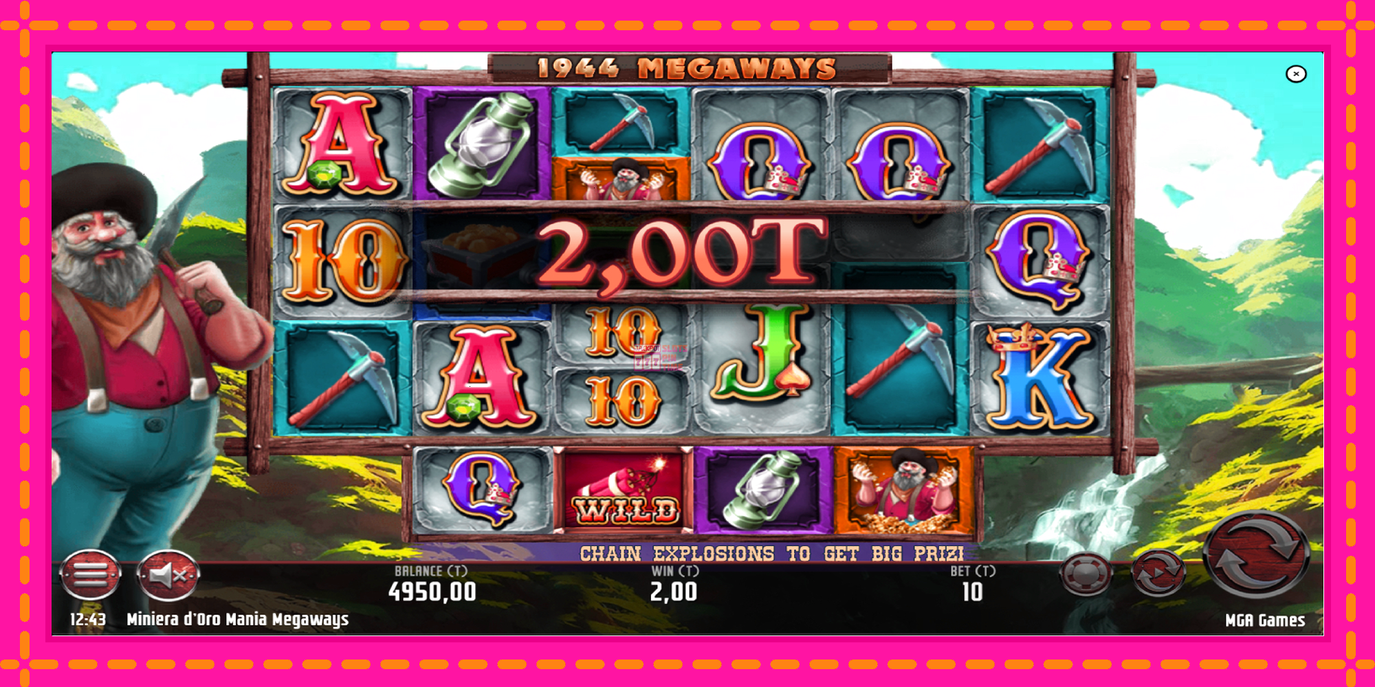 Slot machine Miniera dOro Mania Megaways gratuitamente, immagine 3