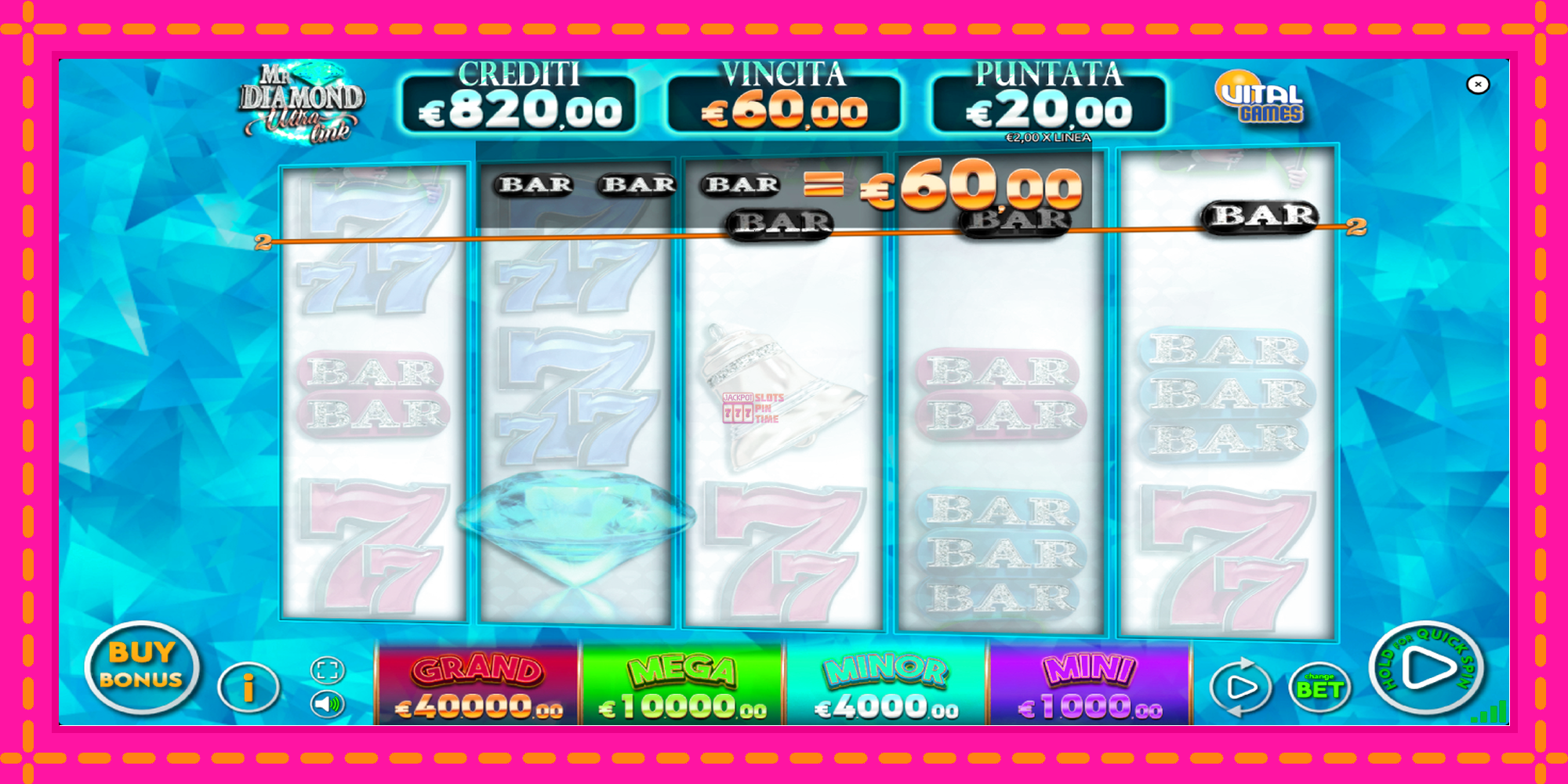 Slot machine Mr. Diamond Ultra Link gratuitamente, immagine 4