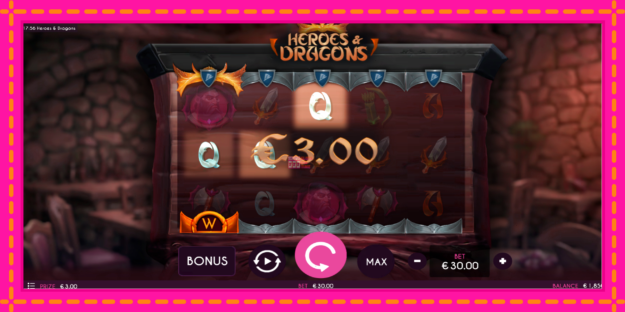 Slot machine Heroes & Dragons gratuitamente, immagine 3