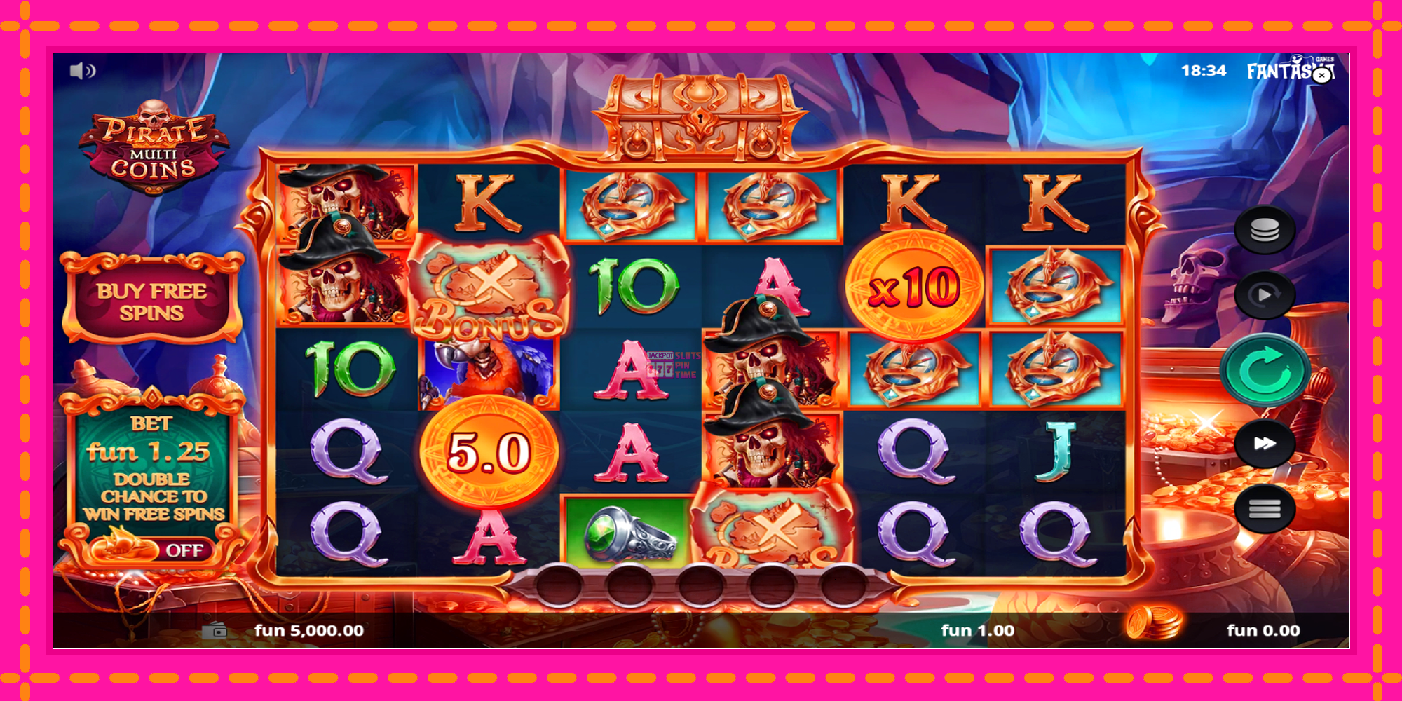 Slot machine Pirate Multi Coins gratuitamente, immagine 2