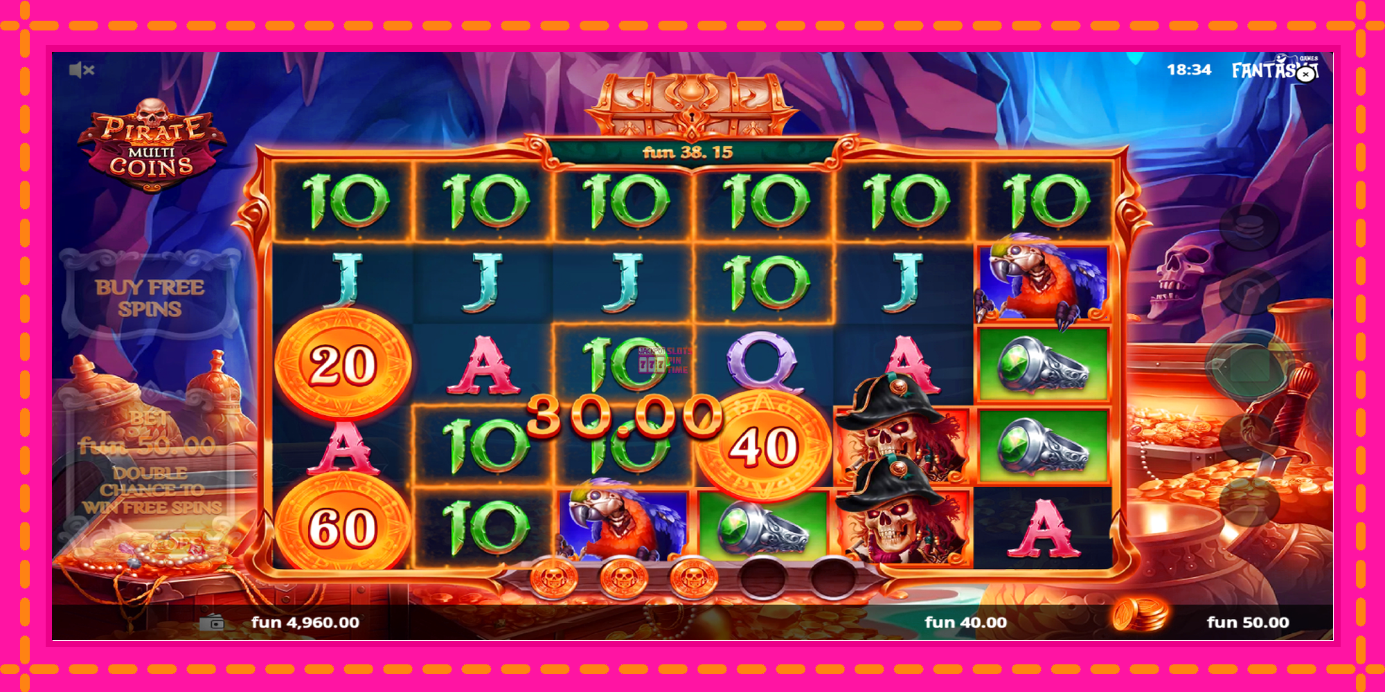 Slot machine Pirate Multi Coins gratuitamente, immagine 3