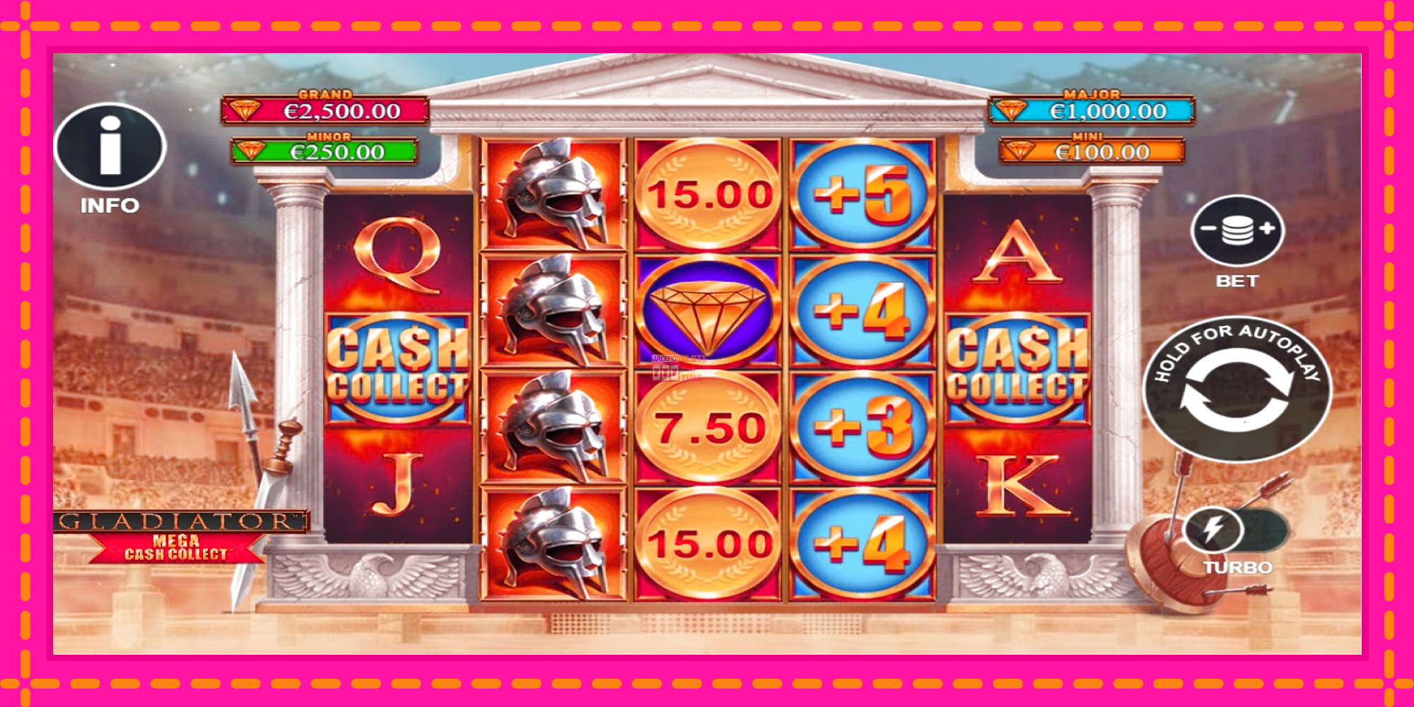 Slot machine Gladiator: Mega Cash Collect gratuitamente, immagine 2