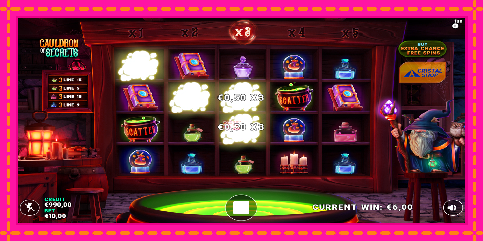 Slot machine Cauldron of Secrets gratuitamente, immagine 3