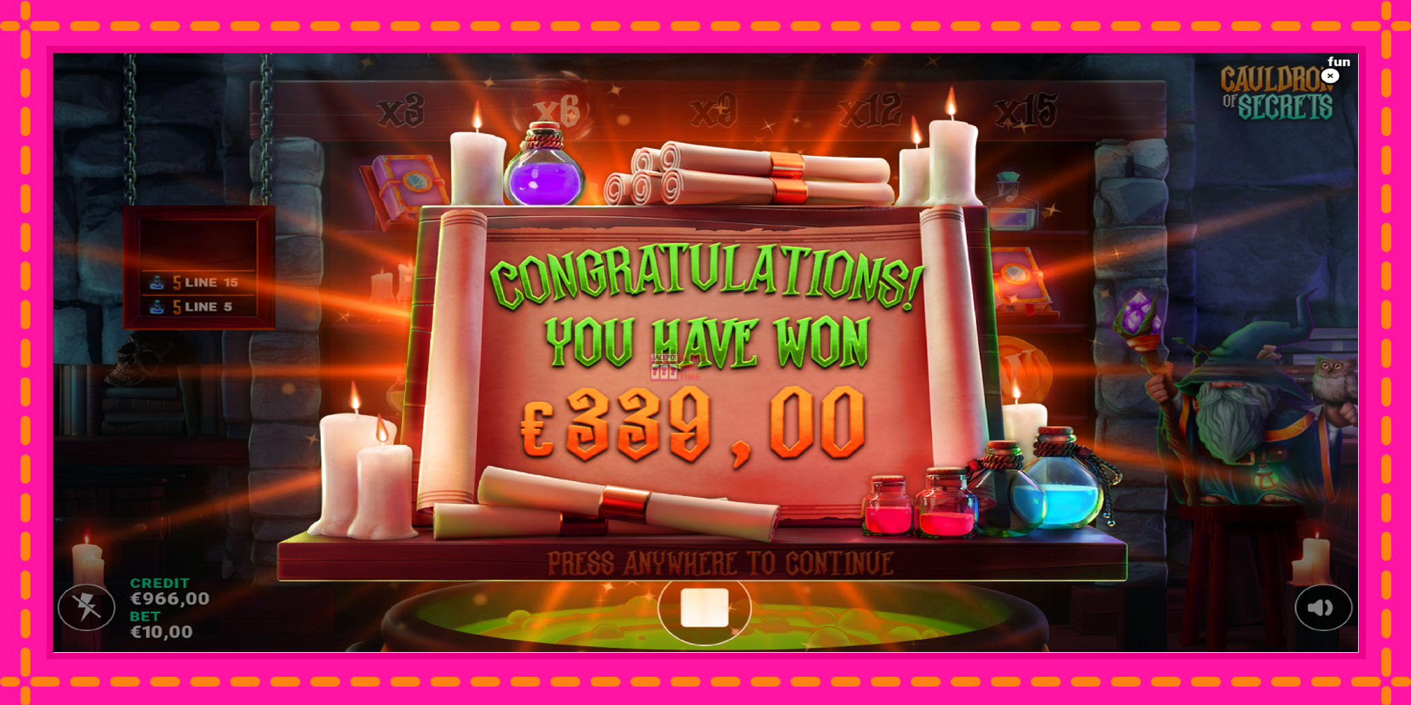 Slot machine Cauldron of Secrets gratuitamente, immagine 5