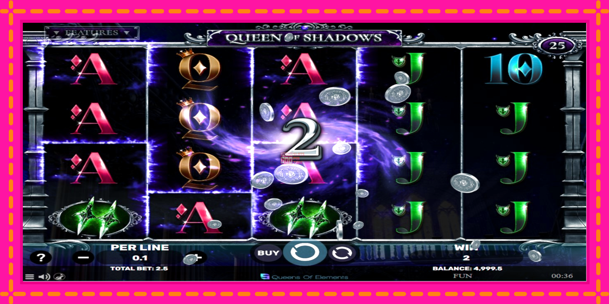 Slot machine Queen of Shadows gratuitamente, immagine 3