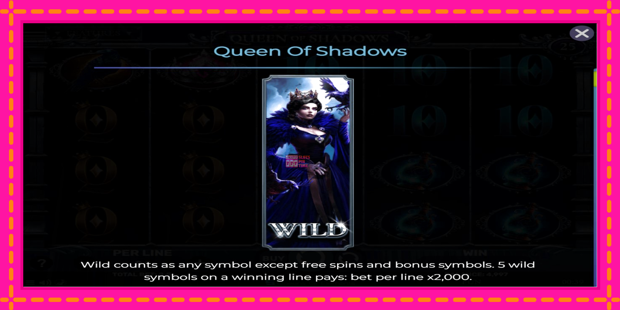 Slot machine Queen of Shadows gratuitamente, immagine 4