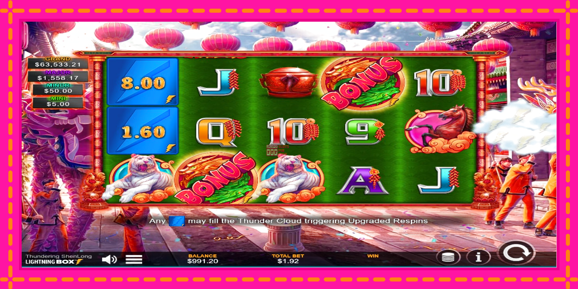 Slot machine Thundering Shenlong gratuitamente, immagine 4