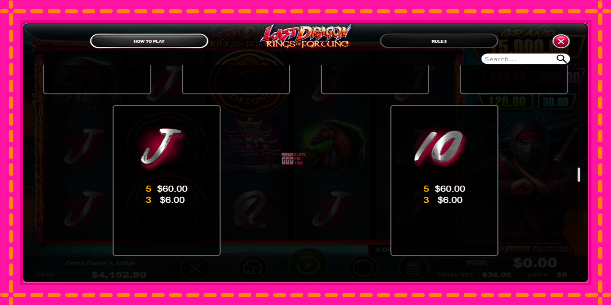 Slot machine Last Dragon - Rings of Fortune gratuitamente, immagine 5