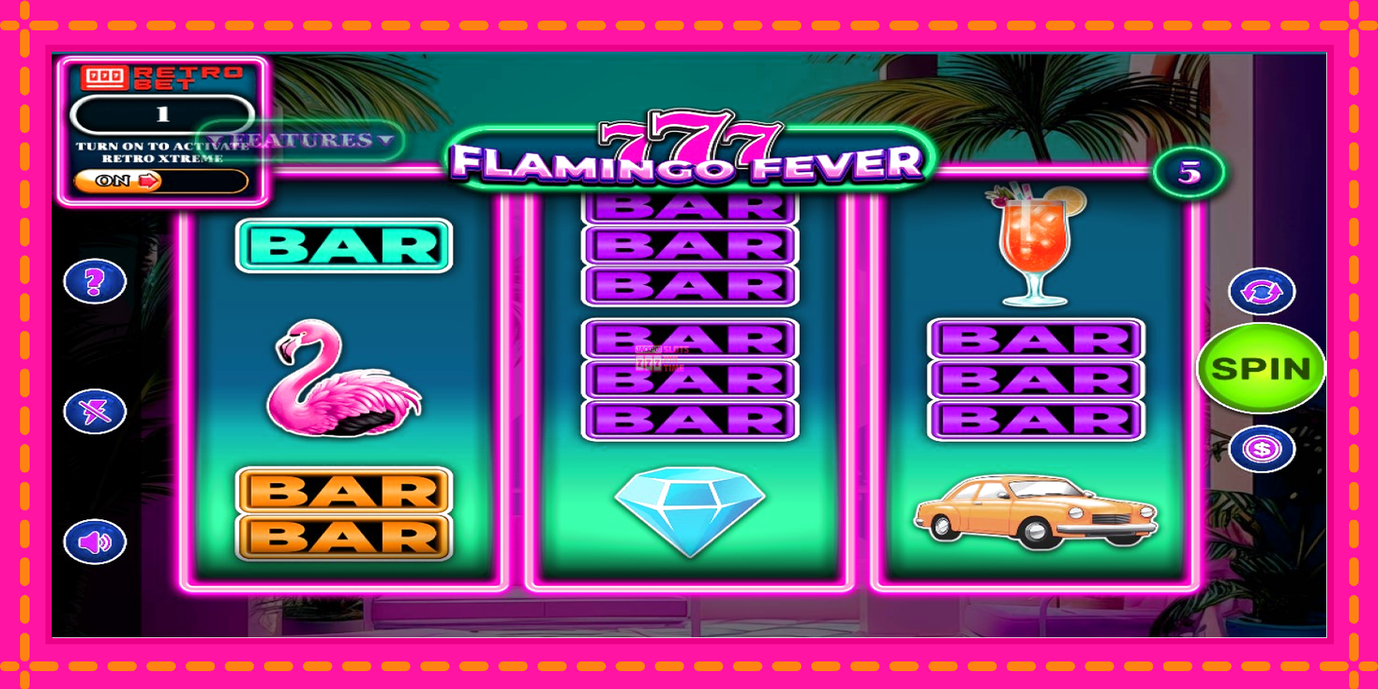 Slot machine 777 - Flamingo Fever gratuitamente, immagine 1