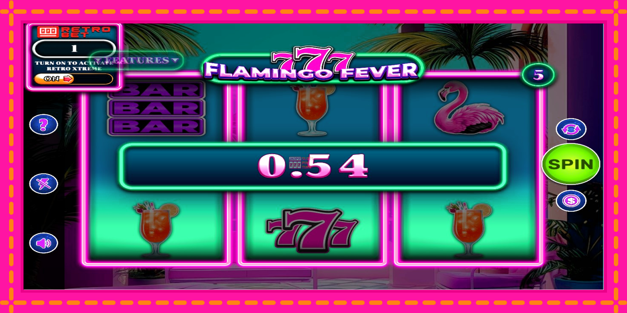 Slot machine 777 - Flamingo Fever gratuitamente, immagine 2