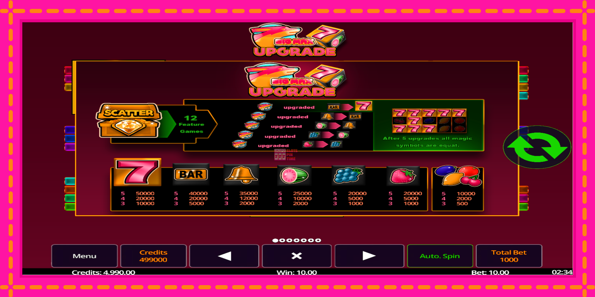 Slot machine Big Max Upgrade gratuitamente, immagine 5