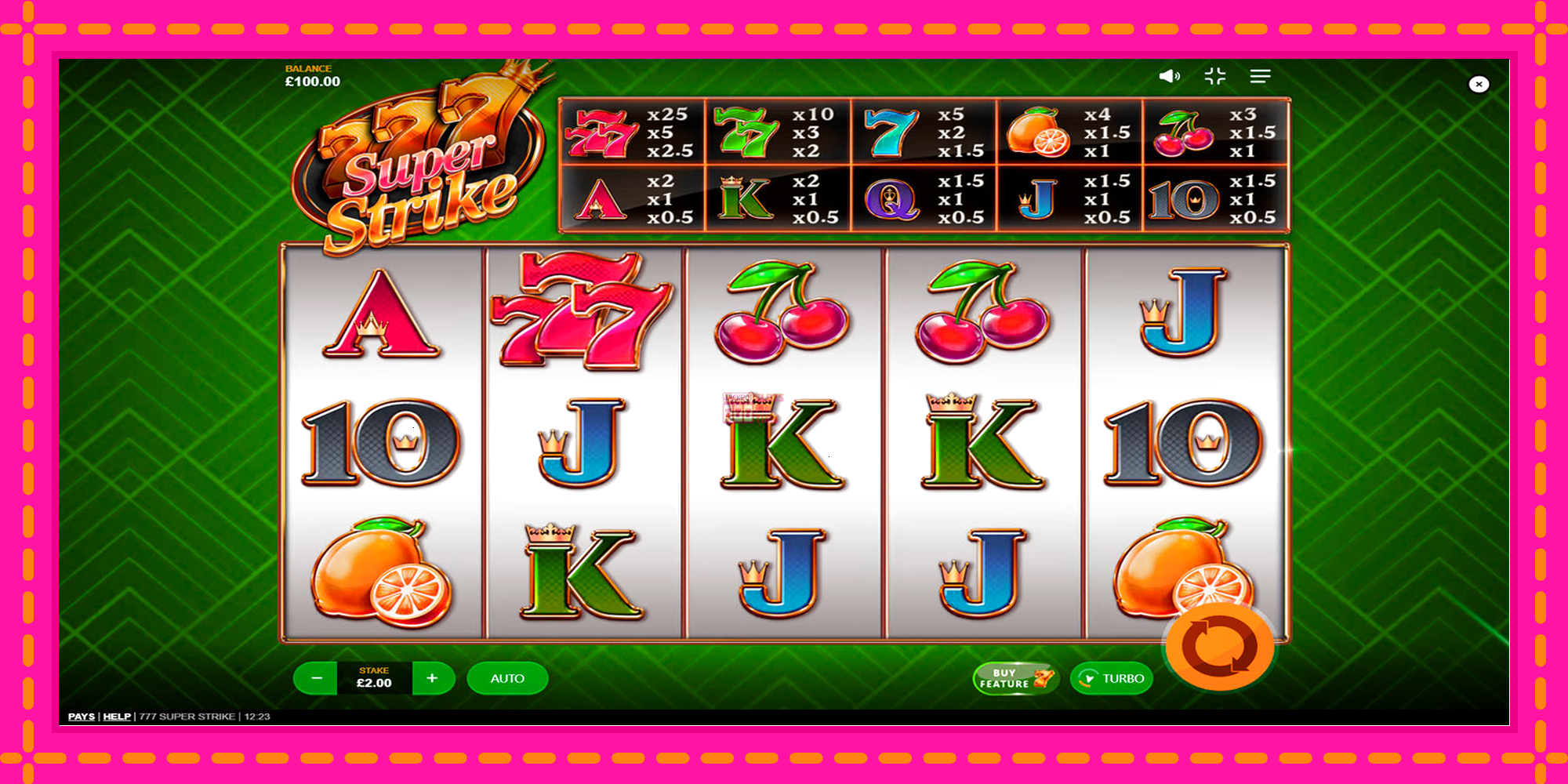 Slot machine 777 Super Strike gratuitamente, immagine 1