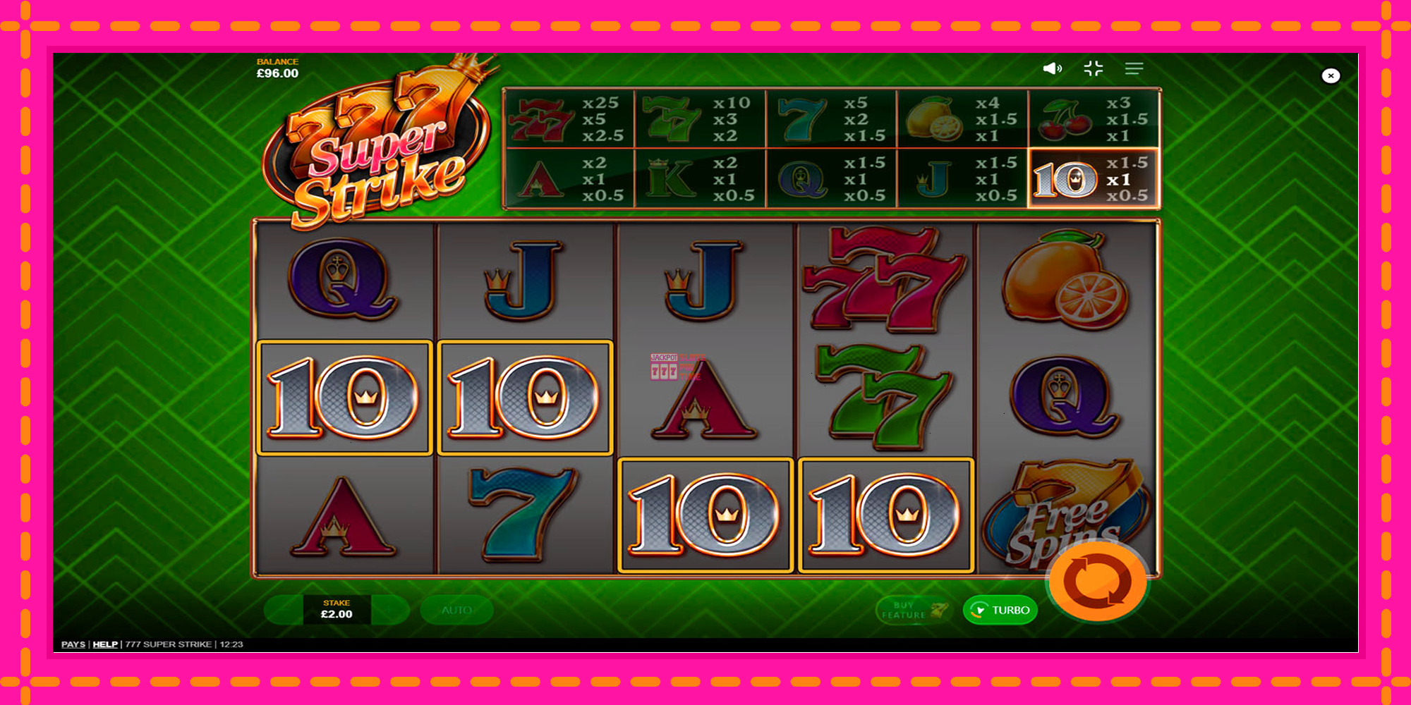 Slot machine 777 Super Strike gratuitamente, immagine 2