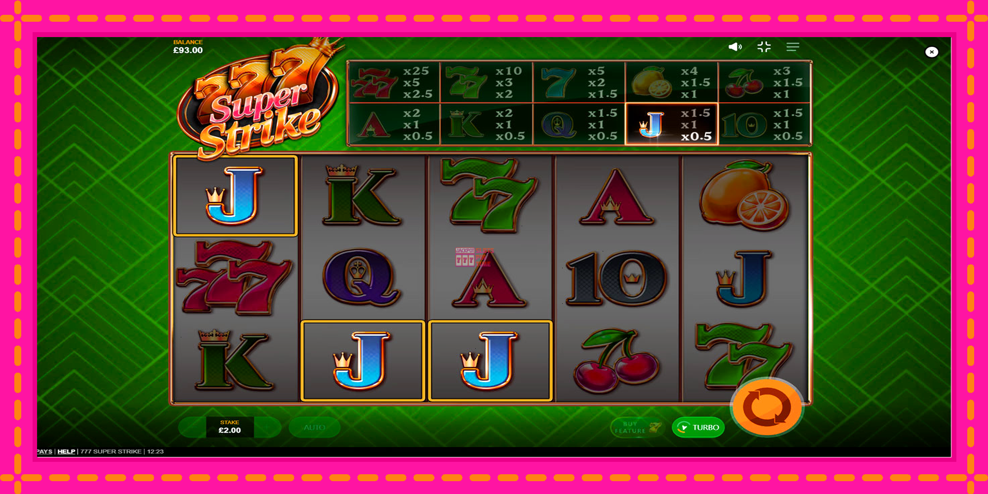 Slot machine 777 Super Strike gratuitamente, immagine 4