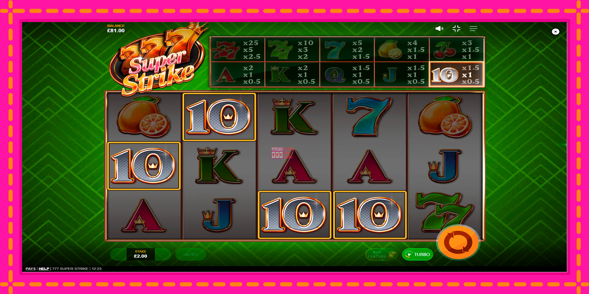 Slot machine 777 Super Strike gratuitamente, immagine 5