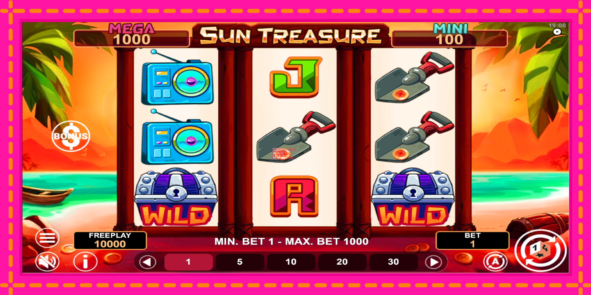 Slot machine Sun Treasure Hold & Win gratuitamente, immagine 2