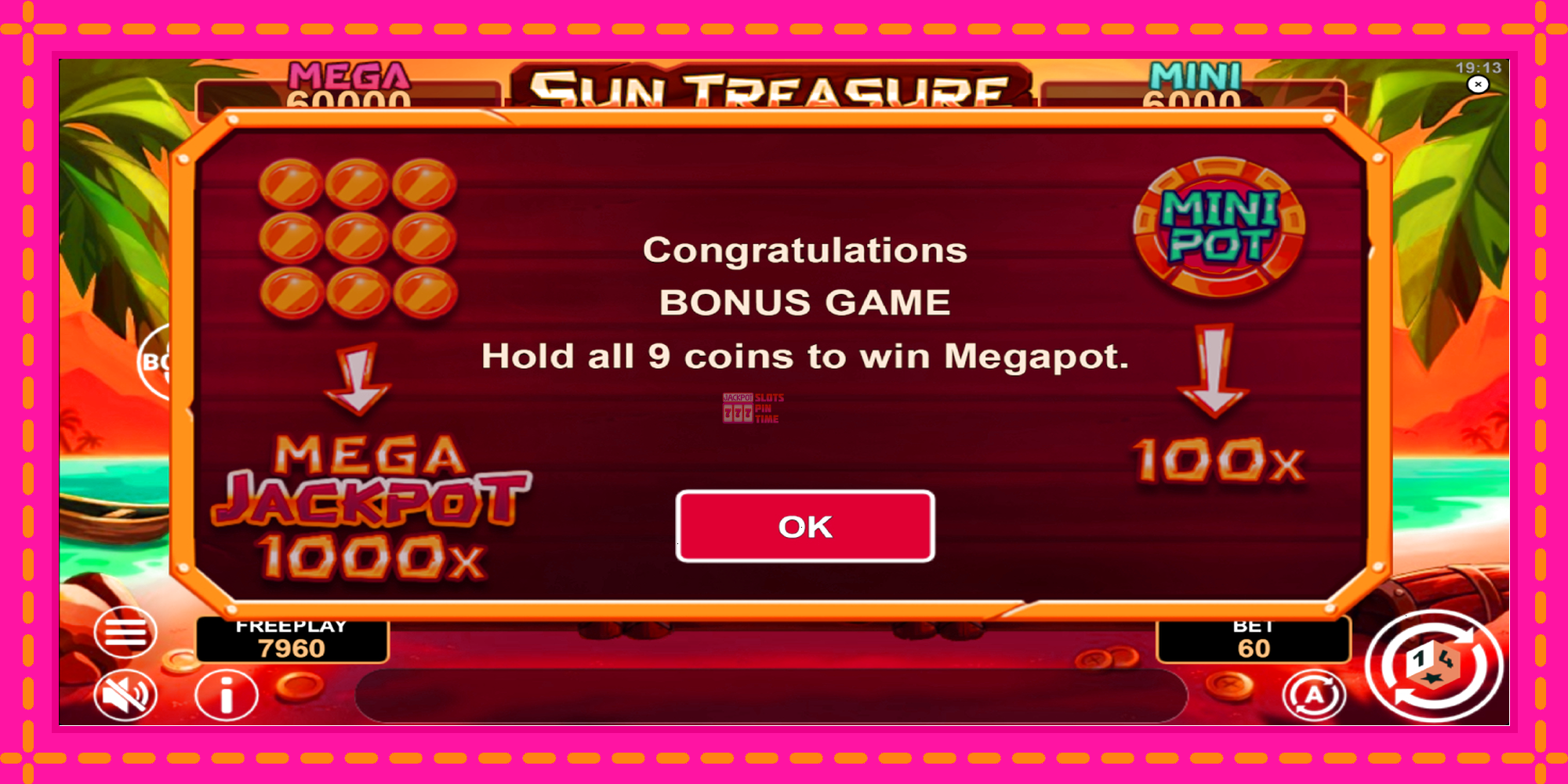 Slot machine Sun Treasure Hold & Win gratuitamente, immagine 4