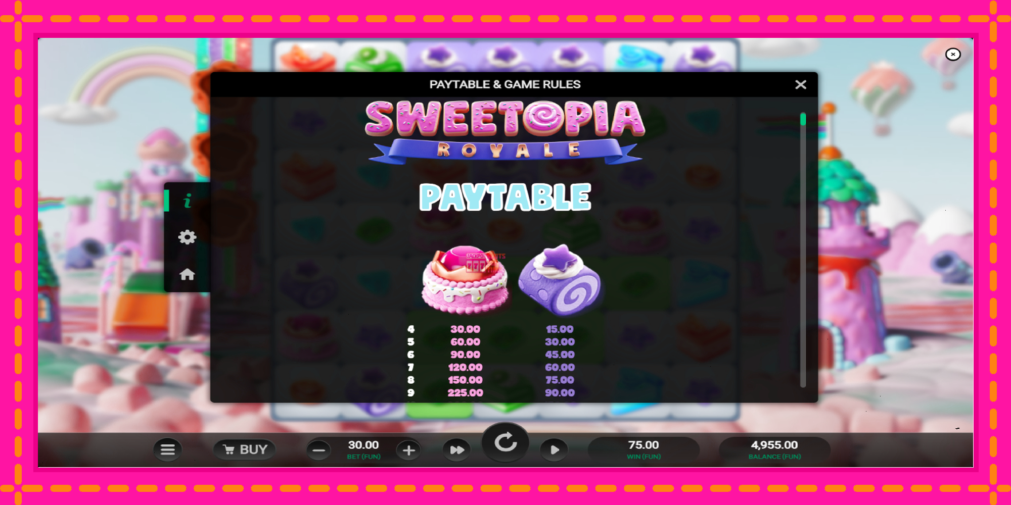 Slot machine Sweetopia Royale gratuitamente, immagine 5