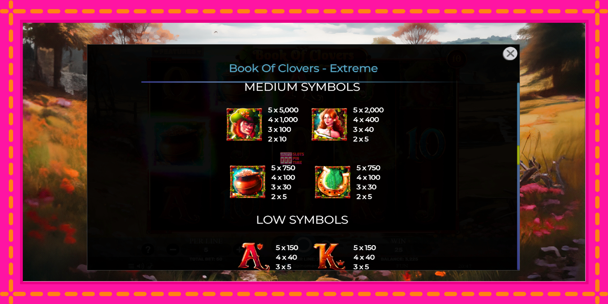 Slot machine Book of Clovers - Extreme gratuitamente, immagine 6