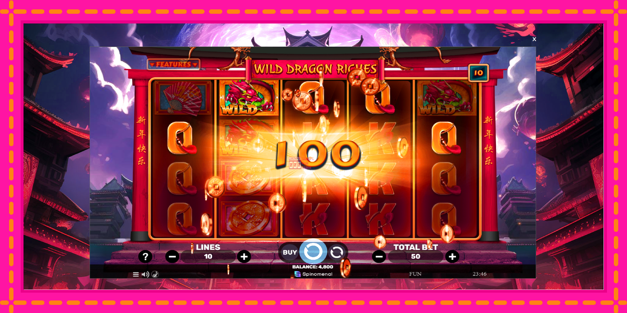 Slot machine Wild Dragon Riches gratuitamente, immagine 3