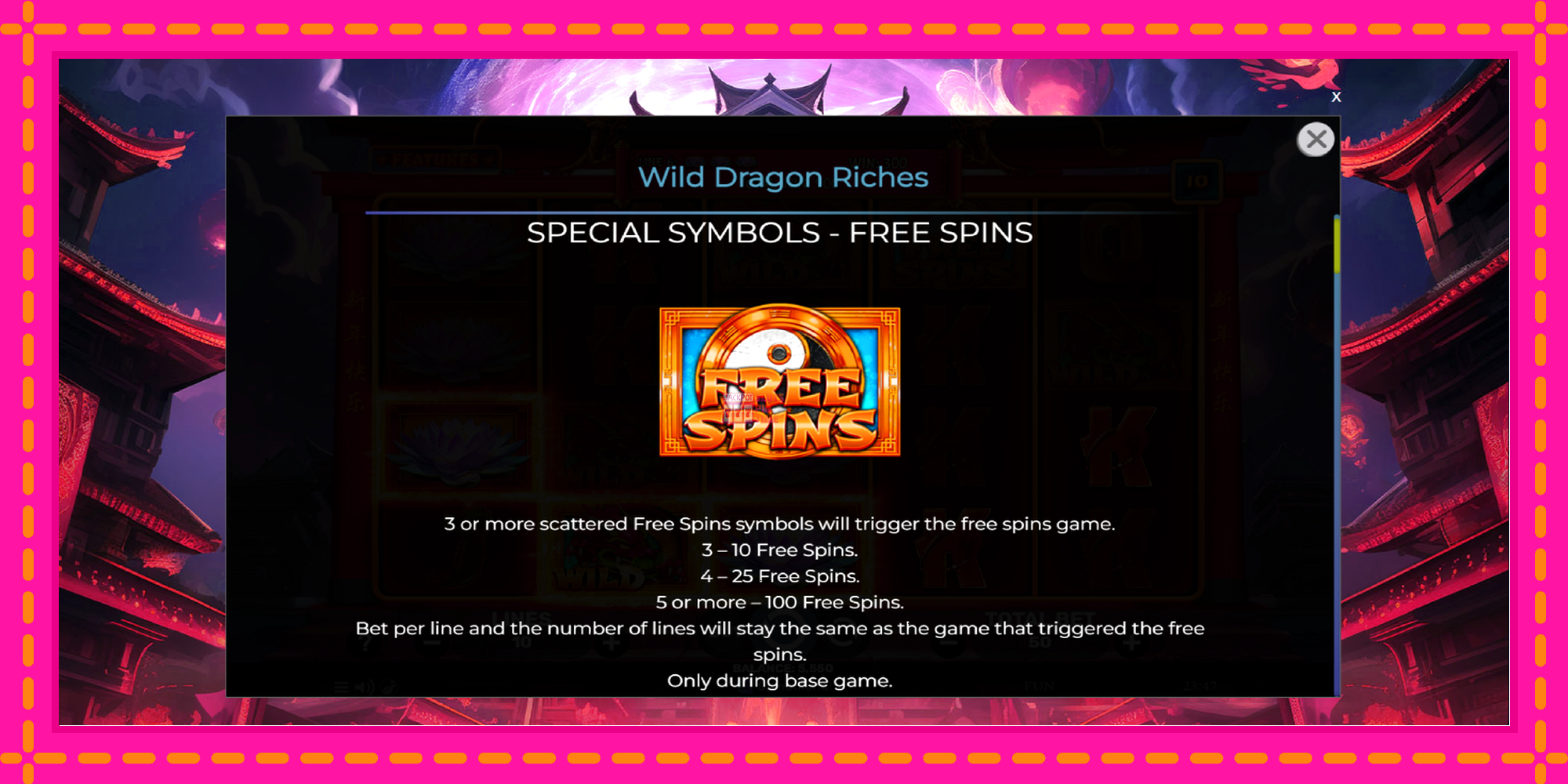 Slot machine Wild Dragon Riches gratuitamente, immagine 5