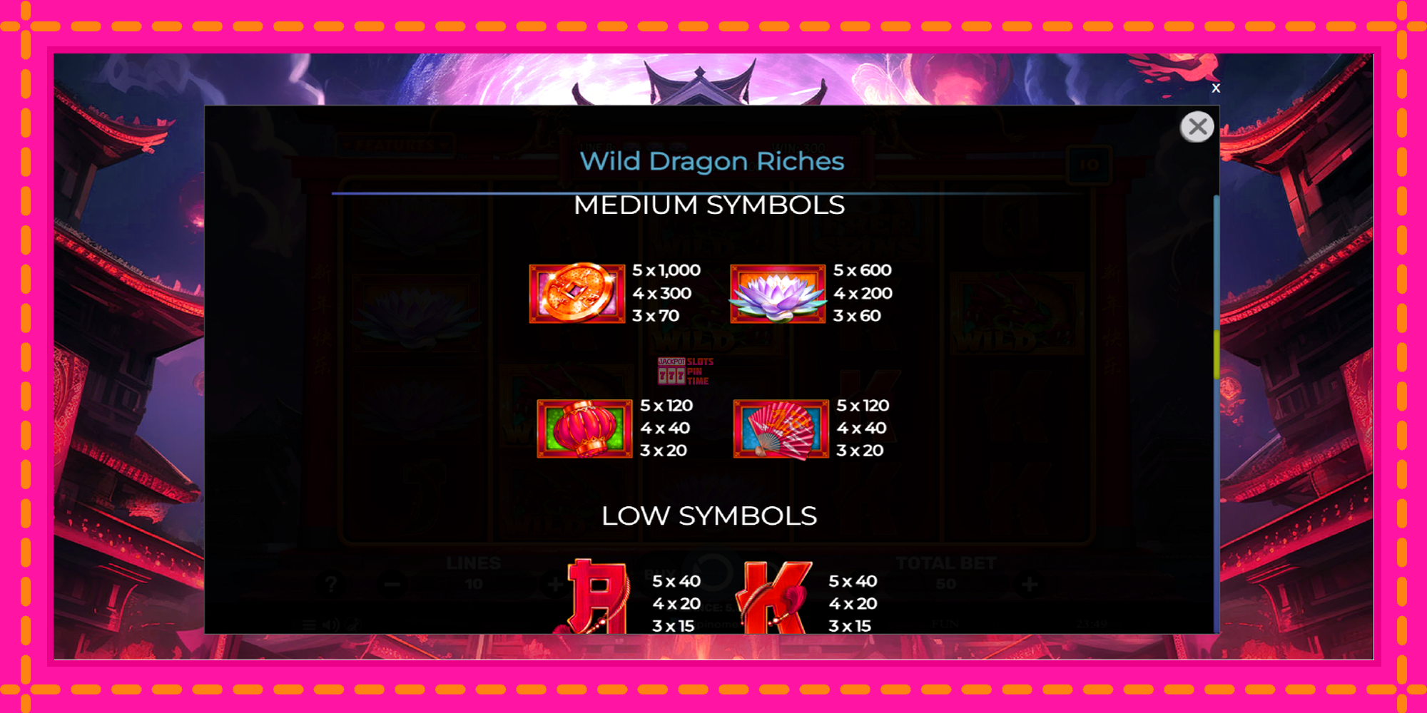 Slot machine Wild Dragon Riches gratuitamente, immagine 6