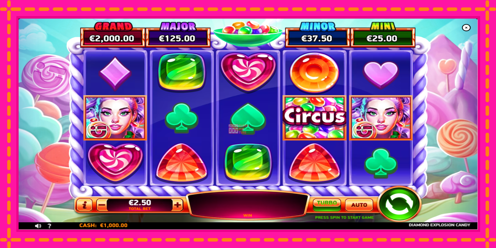 Slot machine Diamond Explosion Candy gratuitamente, immagine 2