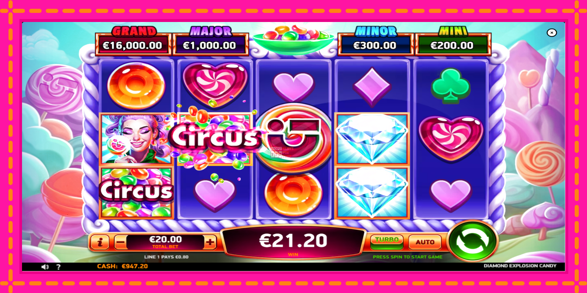 Slot machine Diamond Explosion Candy gratuitamente, immagine 4