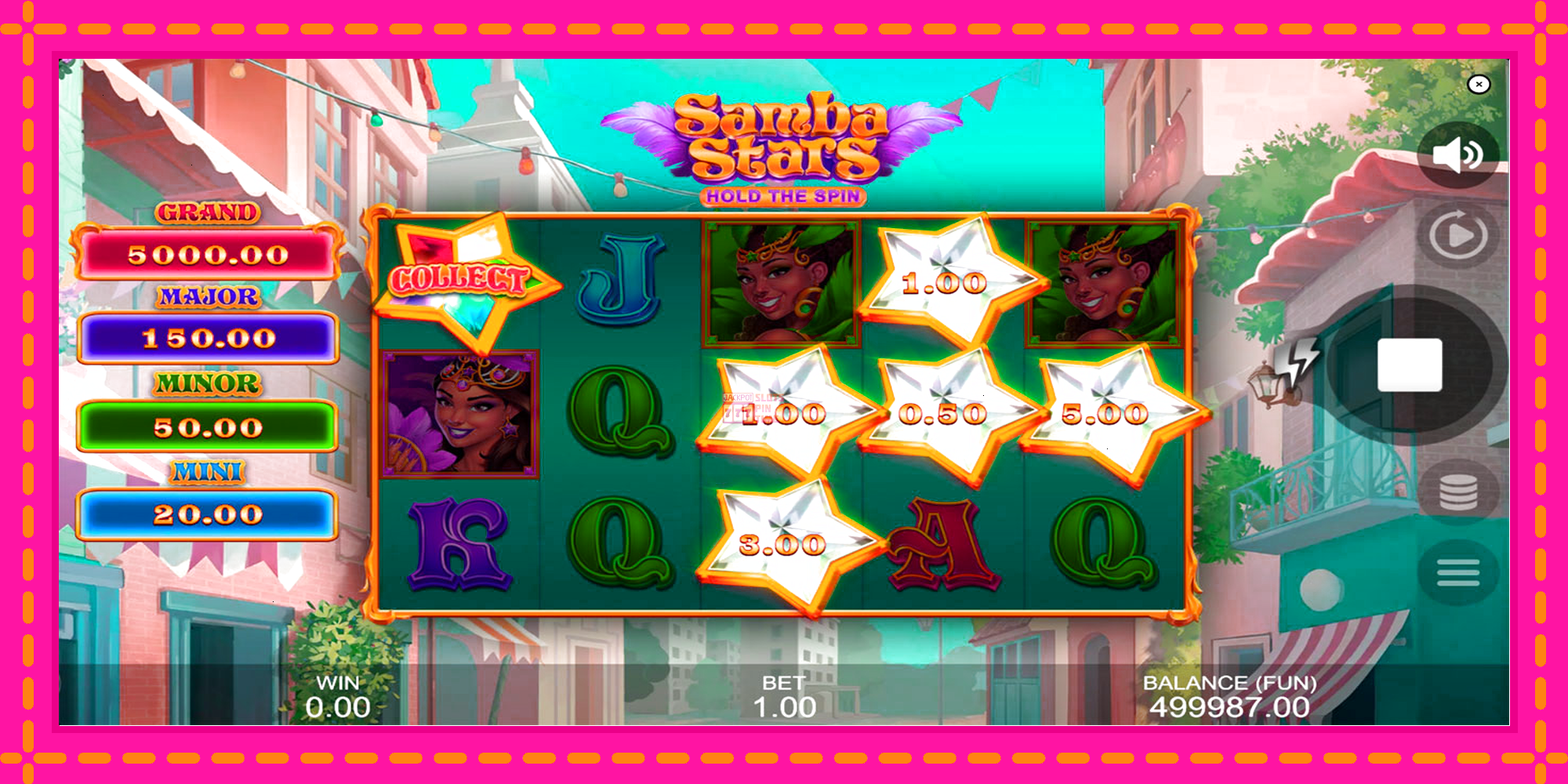 Slot machine Samba Stars: Hold the Spin gratuitamente, immagine 4