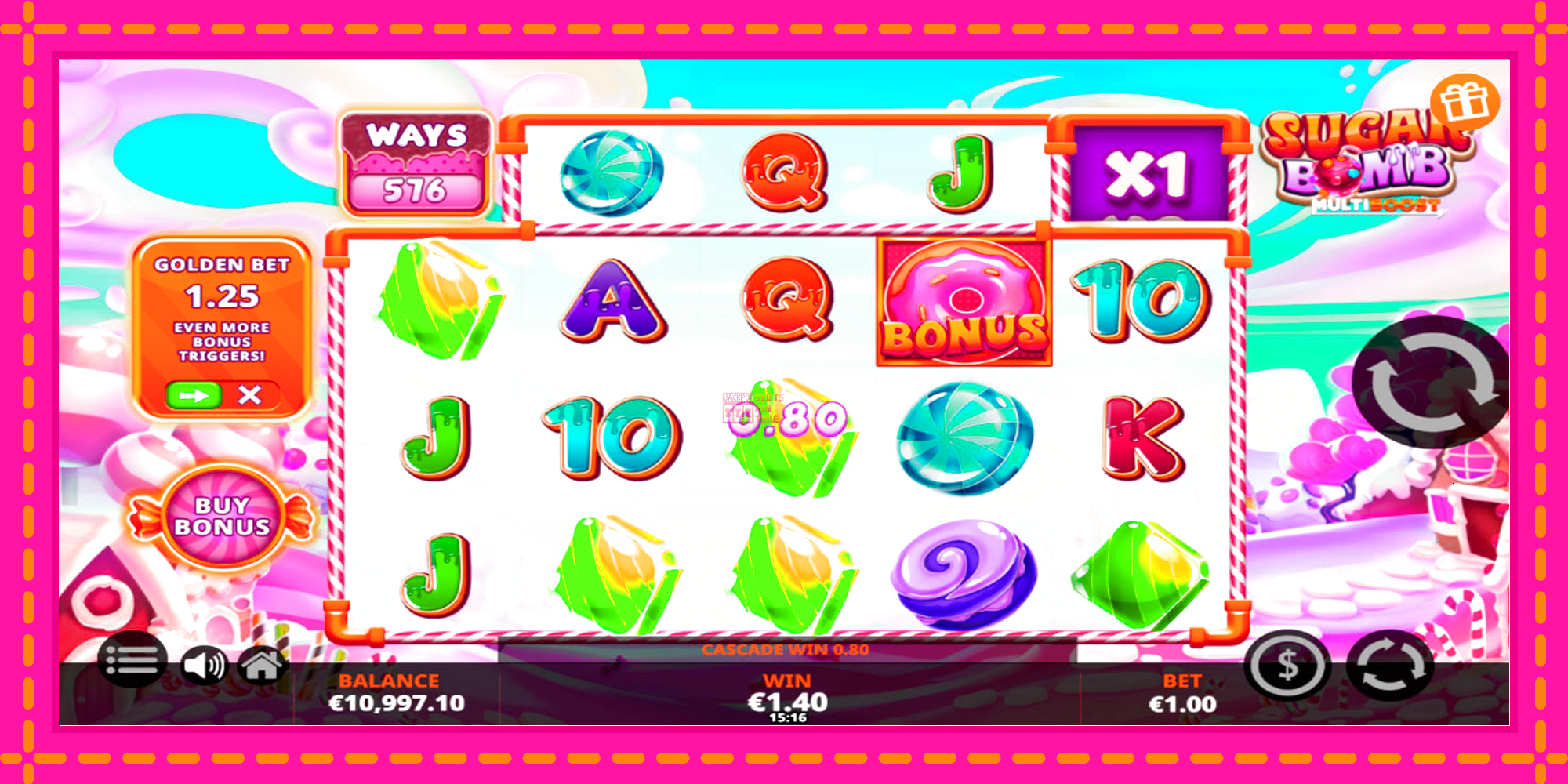 Slot machine Sugar Bomb MultiBoost gratuitamente, immagine 3