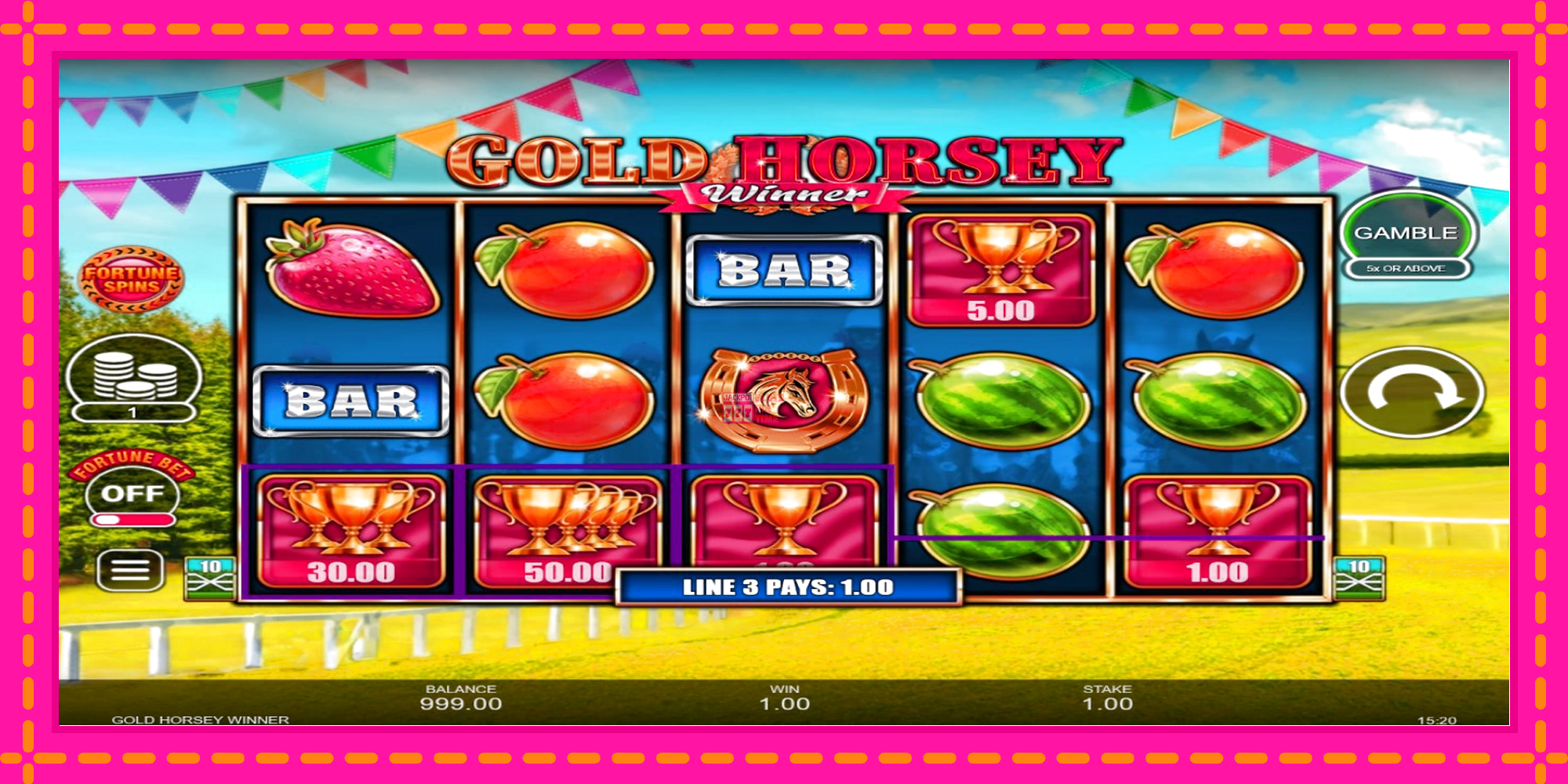 Slot machine Gold Horsey Winner gratuitamente, immagine 3