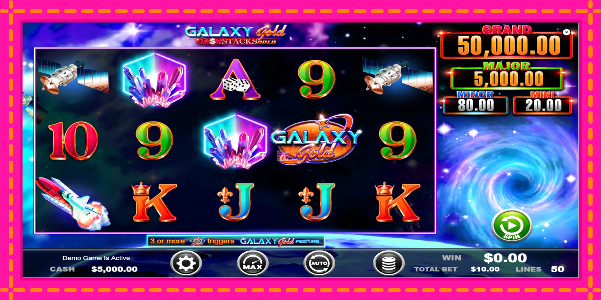 Slot machine Galaxy Gold CashStacks Gold gratuitamente, immagine 2