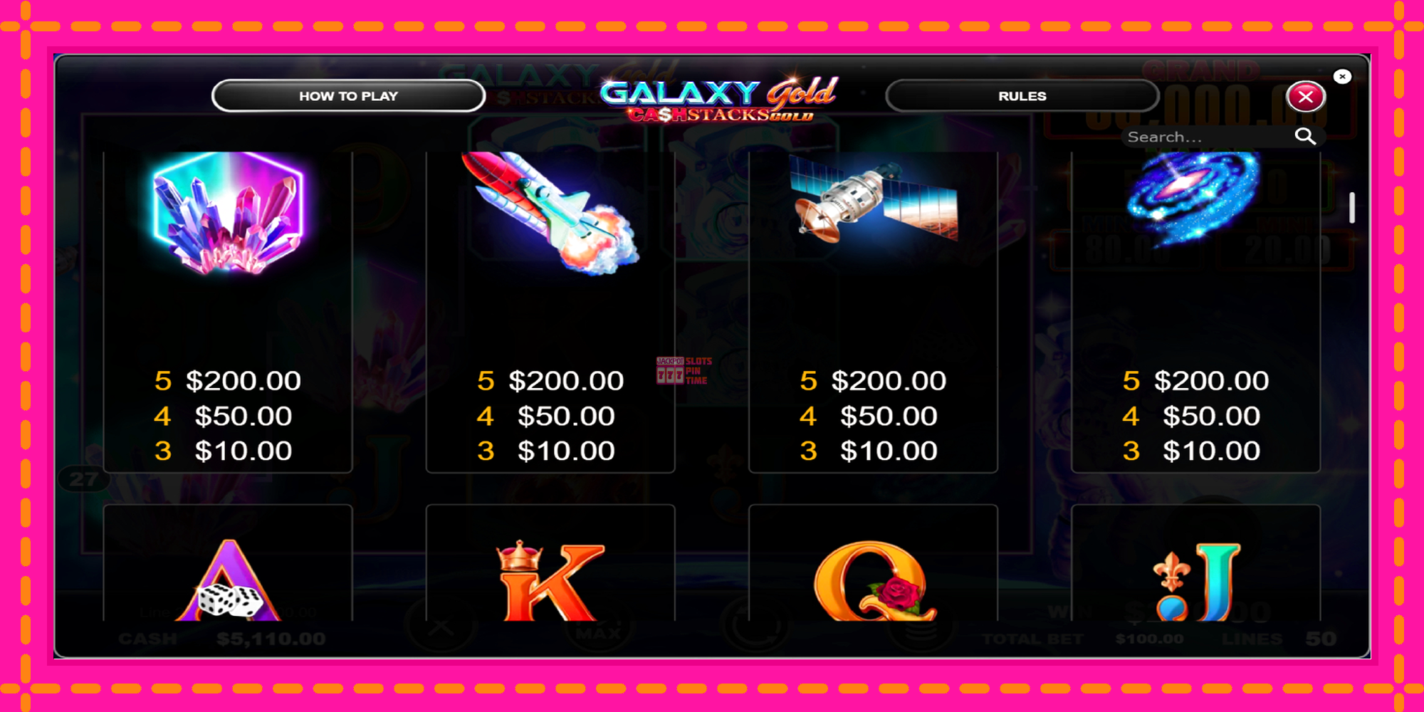 Slot machine Galaxy Gold CashStacks Gold gratuitamente, immagine 5