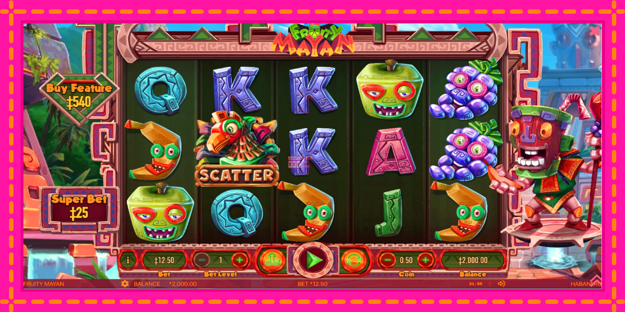 Slot machine Fruity Mayan gratuitamente, immagine 2