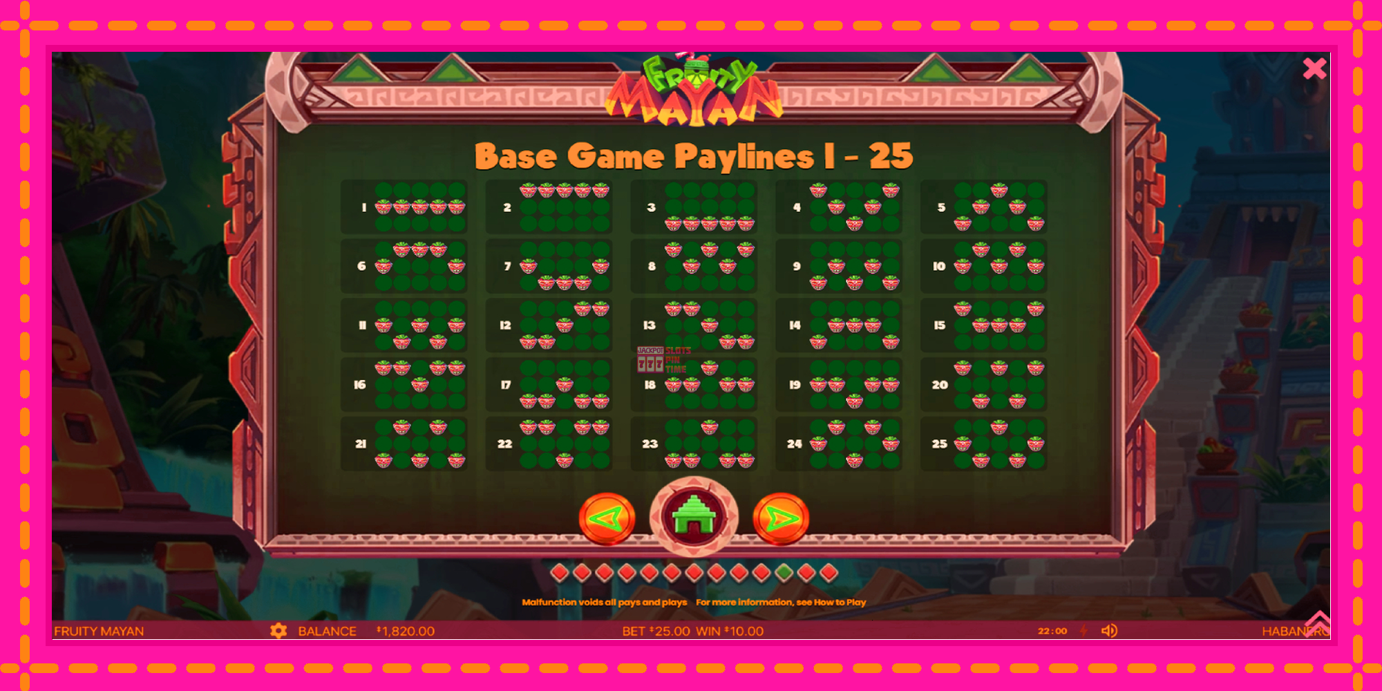 Slot machine Fruity Mayan gratuitamente, immagine 7