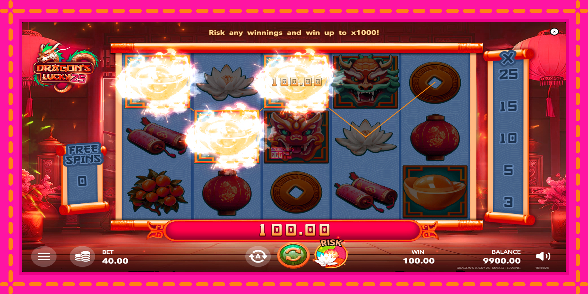 Slot machine Dragons Lucky 25 gratuitamente, immagine 4